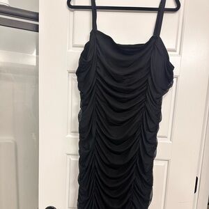 Torrid Black Draped Top